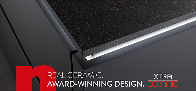 Experience our new worktops with real ceramic surfaces.