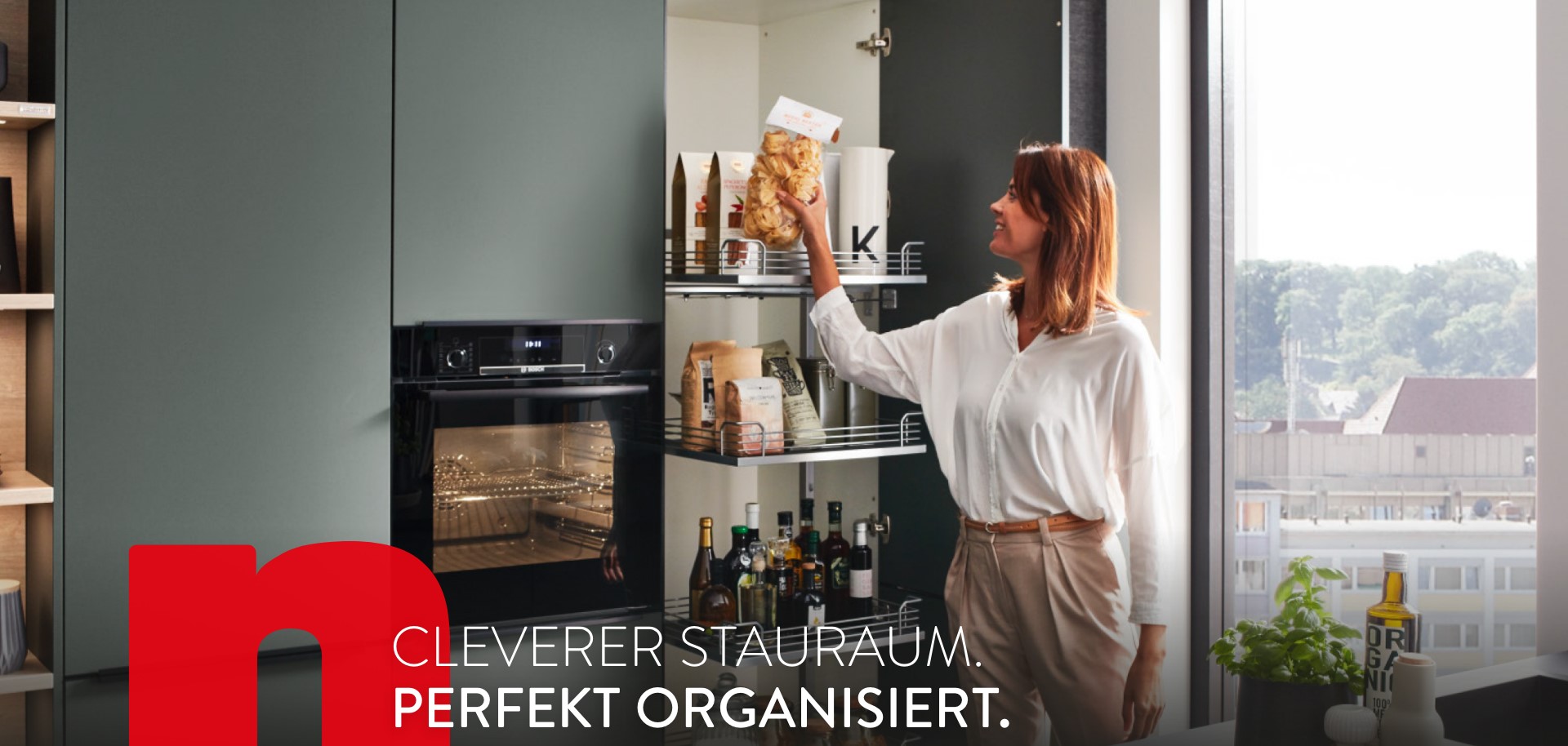 Cleverer Stauraum in Ihrer Küche. Immer perfekt organisiert.