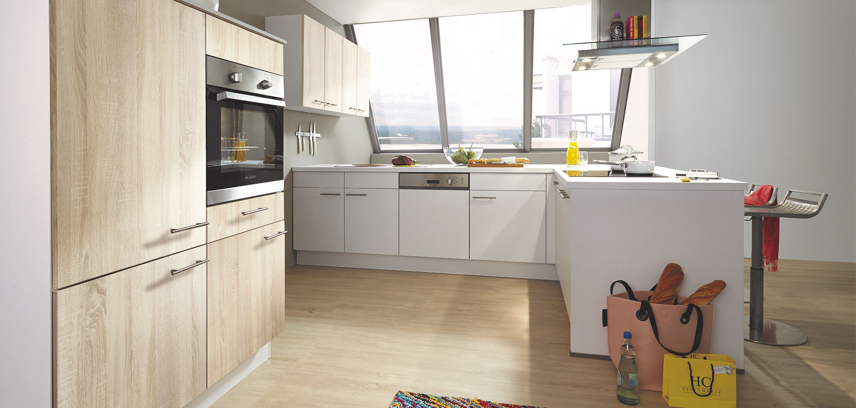 Speed 239 White Softmatt Natural Living Nobilia Kuchen