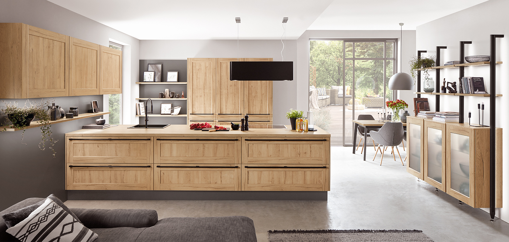 Kansas 597 Eiche Sierra Nachbildung Modern Classic Nobilia Kuchen
