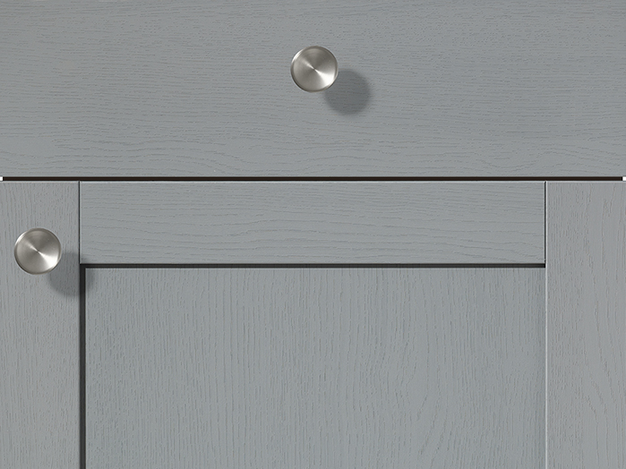 Front 614, Holzstruktur Steinblau