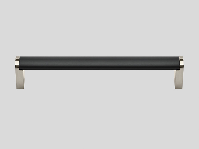 595 Metal handle, Black / Stainless steel finish