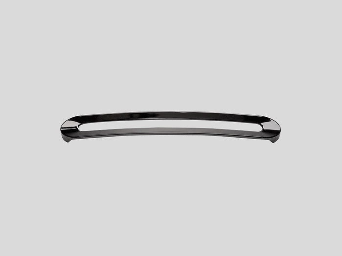 721 - Metal handle, Chromed black, Gloss