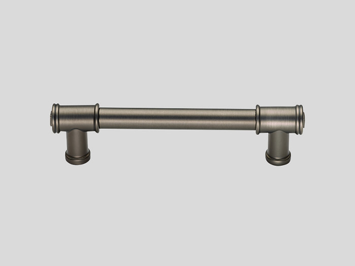 736 Metal handle, Stainless steel finish / Black glazed, Matt
