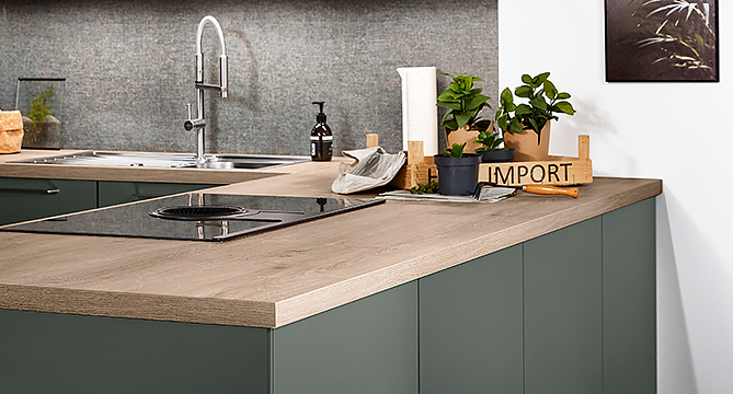 Stylish and sturdy worktops from nobilia
