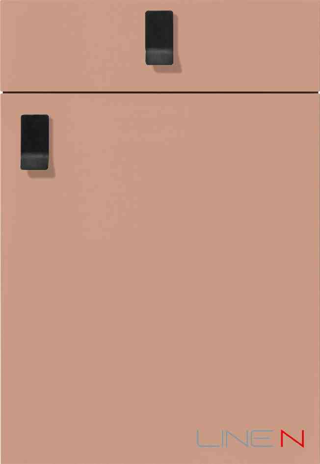 Minimalist design featuring two black squares on a peach background, evoking modern simplicity with an understated elegance. Perfect for a contemporary aesthetic.