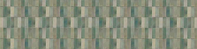 Küchenrückwand Dekor Fliese Vintage grün (555)